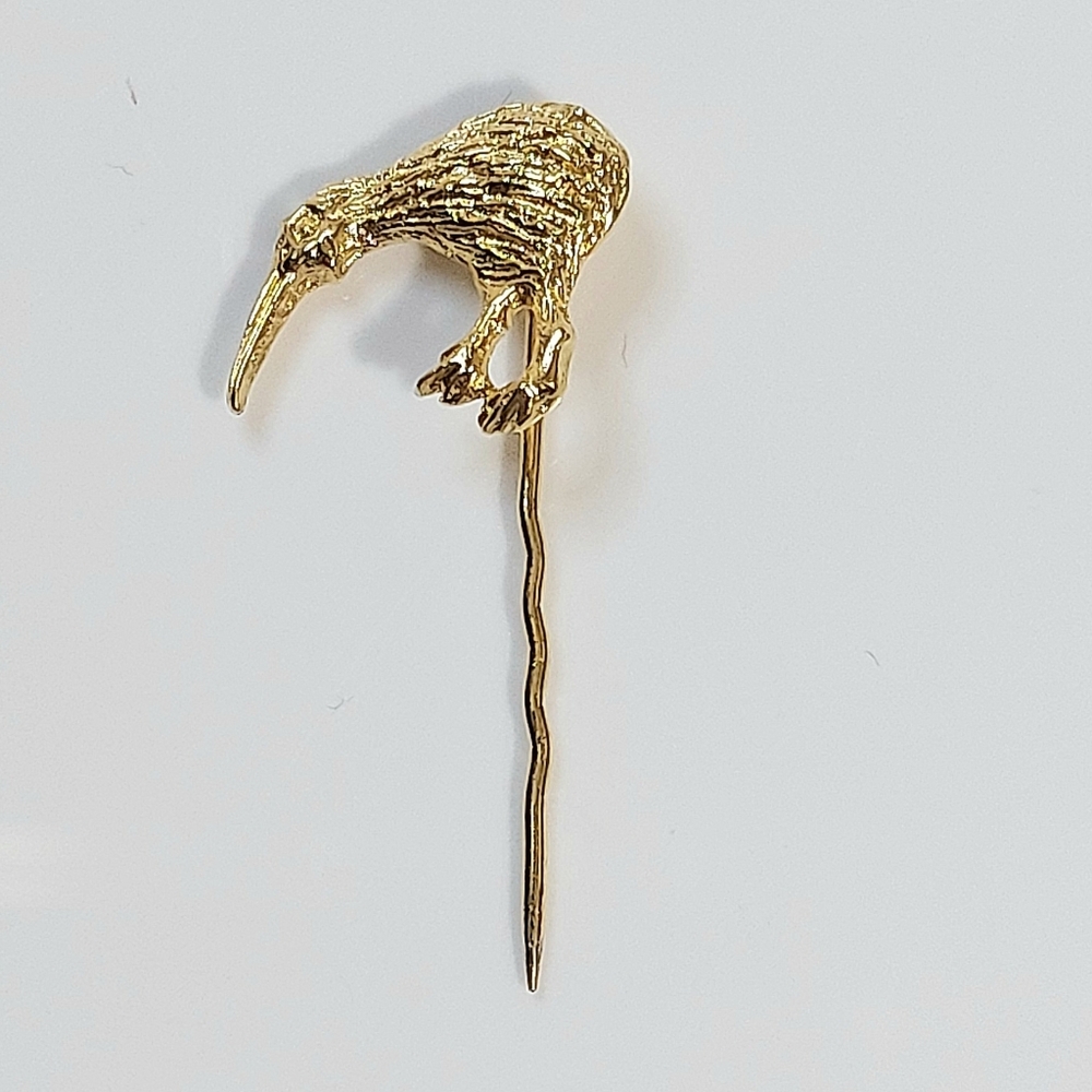 Vintage Gold Kiwi Bird Stick Pin